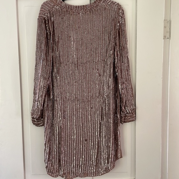 Show Me Your Mumu Tan Roscoe Sequin & Beaded Dress - Picture 4 of 11